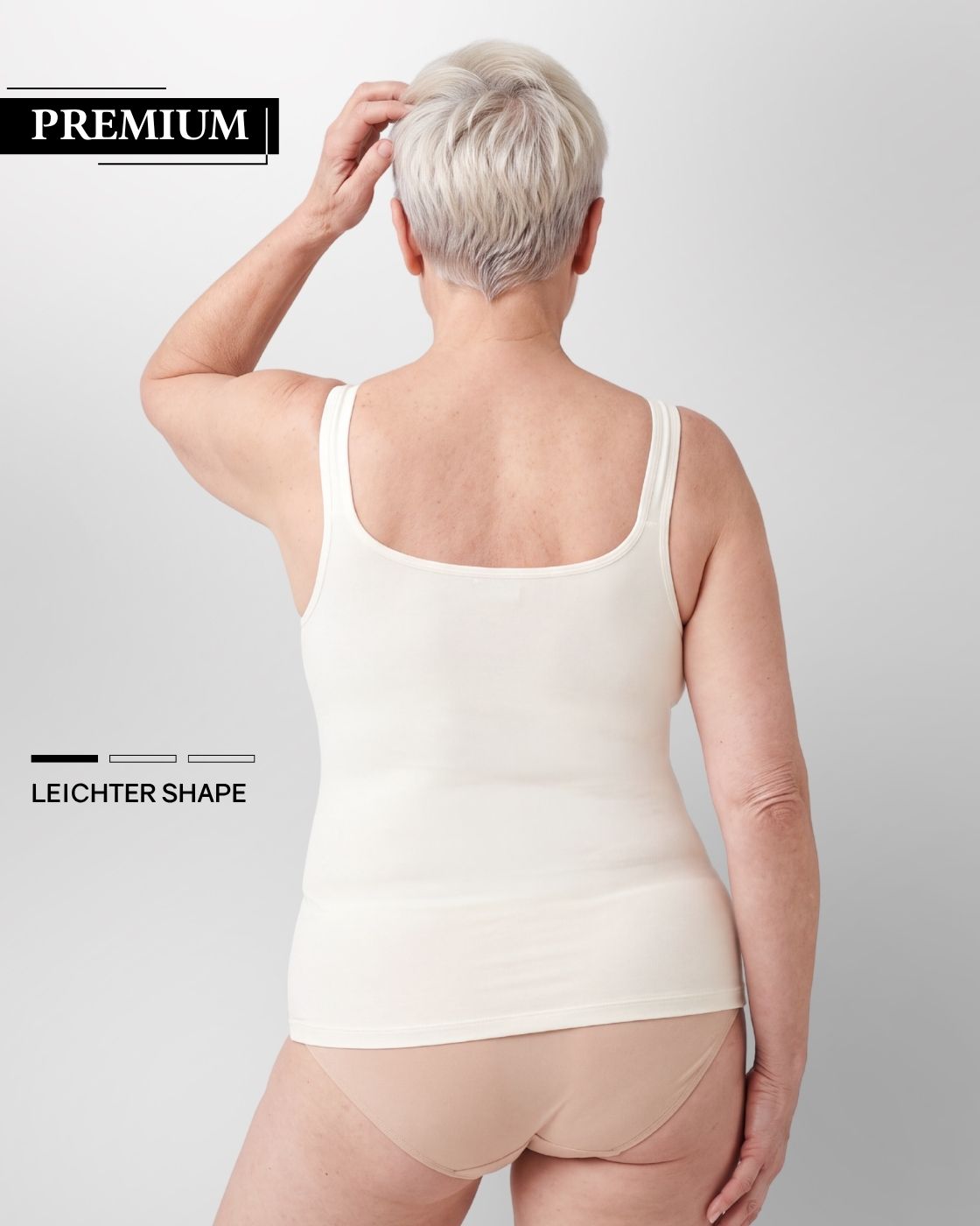 Shape Bestseller - Body Extra breite Träger + Body breitere Träger + Top mit Raffung
